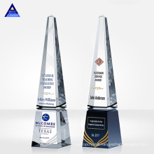 Award Blue Plague Plaque and Shield Crown Crystal Trophy Obelisk